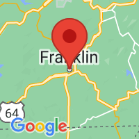 Map of Franklin, NC US